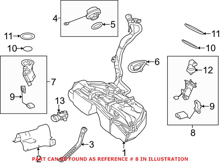 Mercedes Fuel Level Sender 2124701394