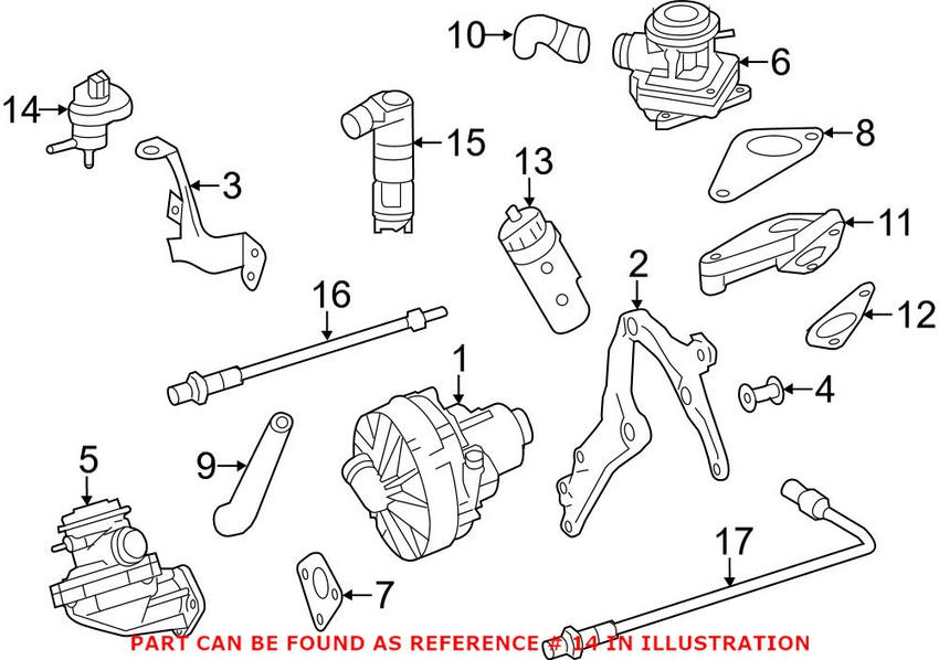 Mercedes EVAP Purge Vent Valve 2124702793