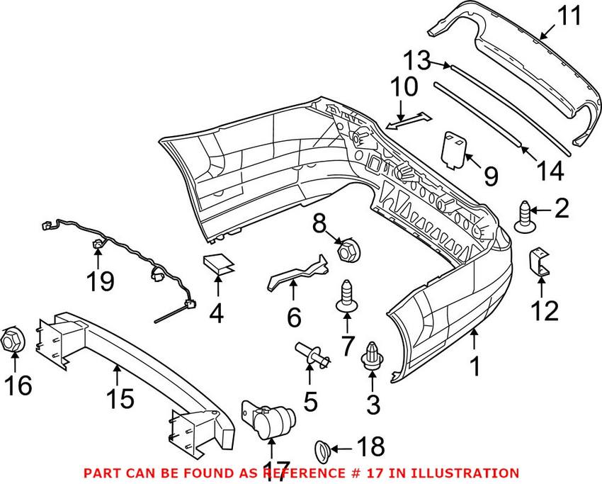 Mercedes Park Assist Sensor - Front and Rear 2125420018