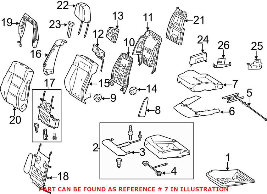 Mercedes Seat Cover - Front Driver Side Lower (Almond Beige) 21291073468P26