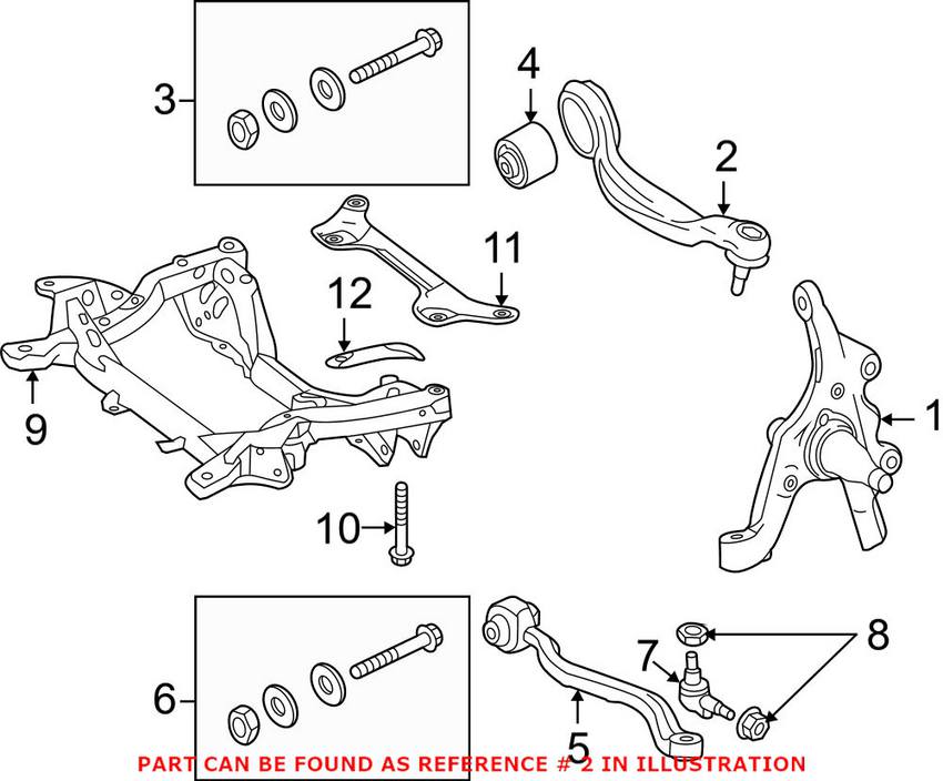 Mercedes Suspension Control Arm - Front Driver Left Upper 2183301111