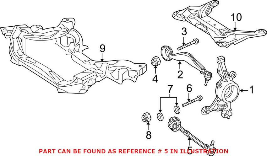 Mercedes Suspension Control Arm - Front Lower 2183302200