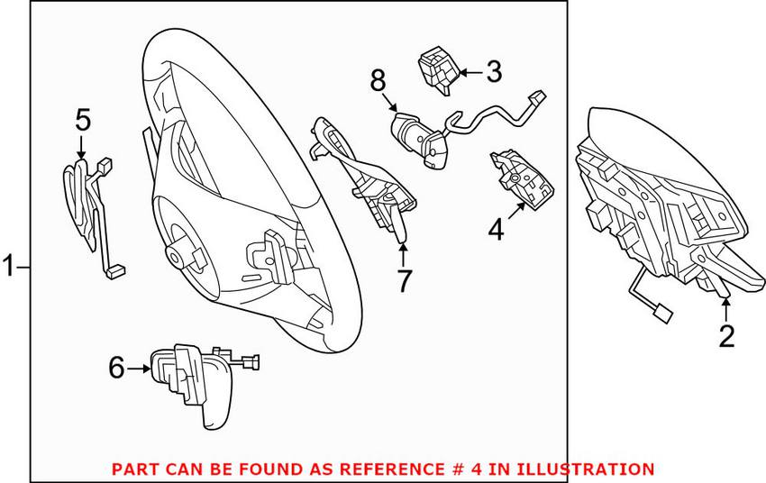 Mercedes Cruise Control Switch - Driver Left 21854001629107