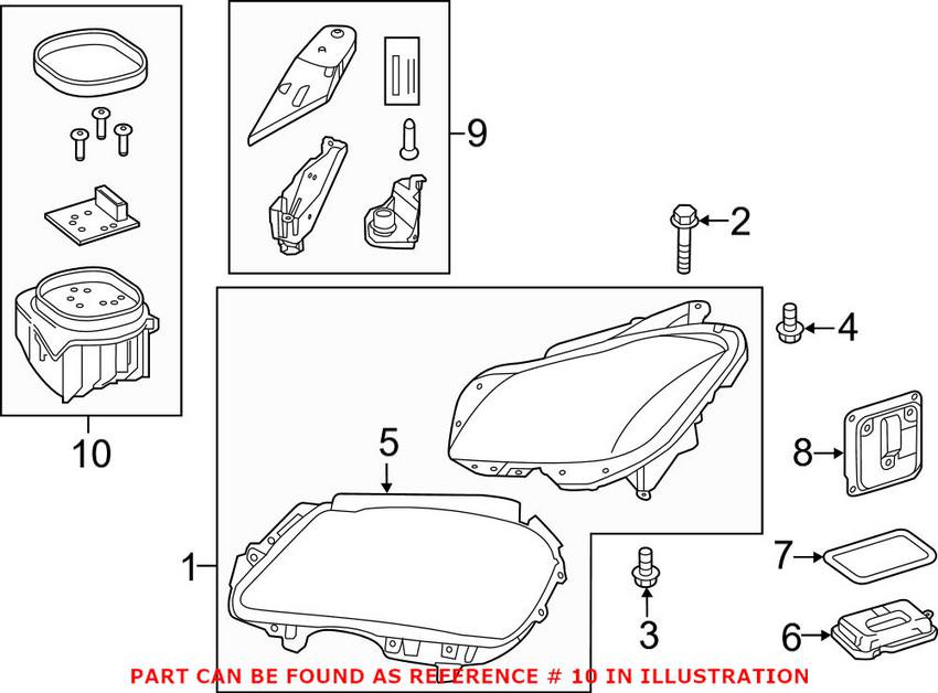 Mercedes High Intensity Discharge Lighting Ballast - Driver Left 2189066100