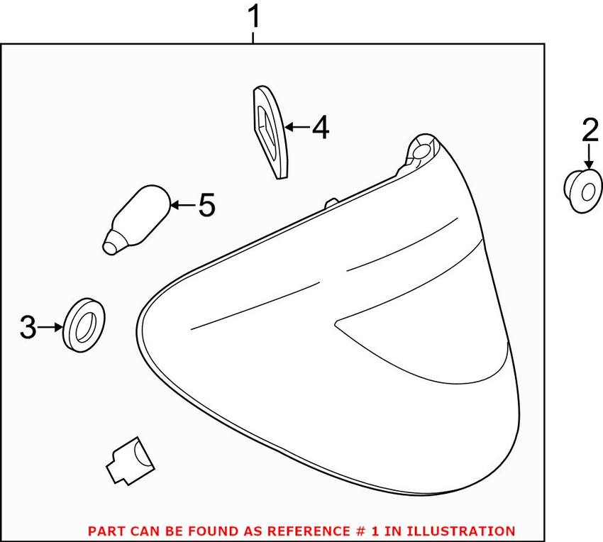 Mercedes Tail Light Assembly - Driver Left 2189067900