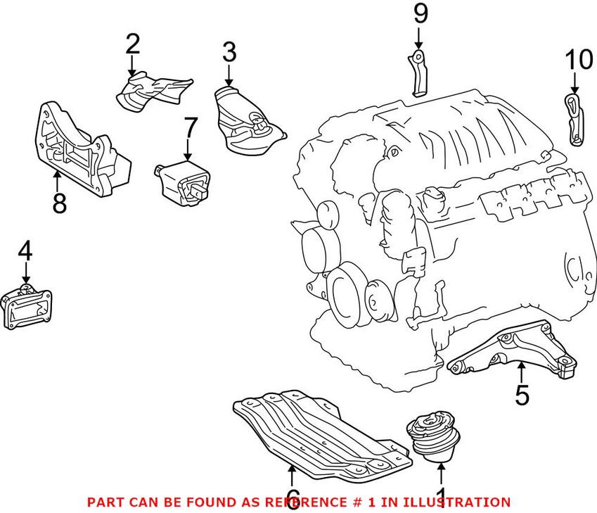 Mercedes Engine Mount 2202400617