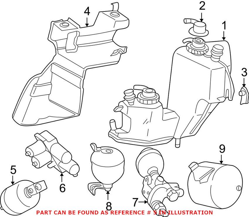 Mercedes Suspension Accumulator (Active Body Control) (ABC) 2203200415