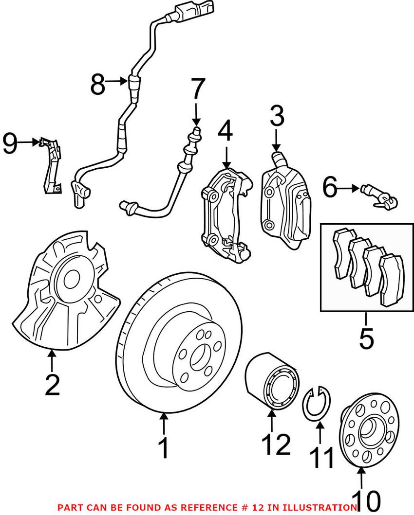 Mercedes Wheel Bearing - Front 2203300051