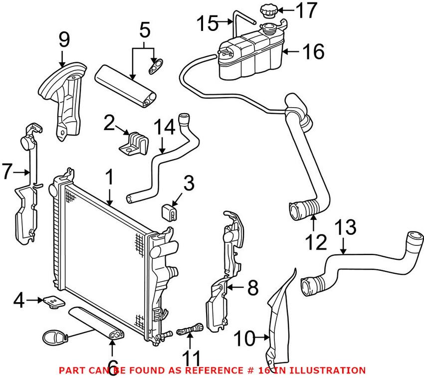 Mercedes Expansion Tank 2205000049