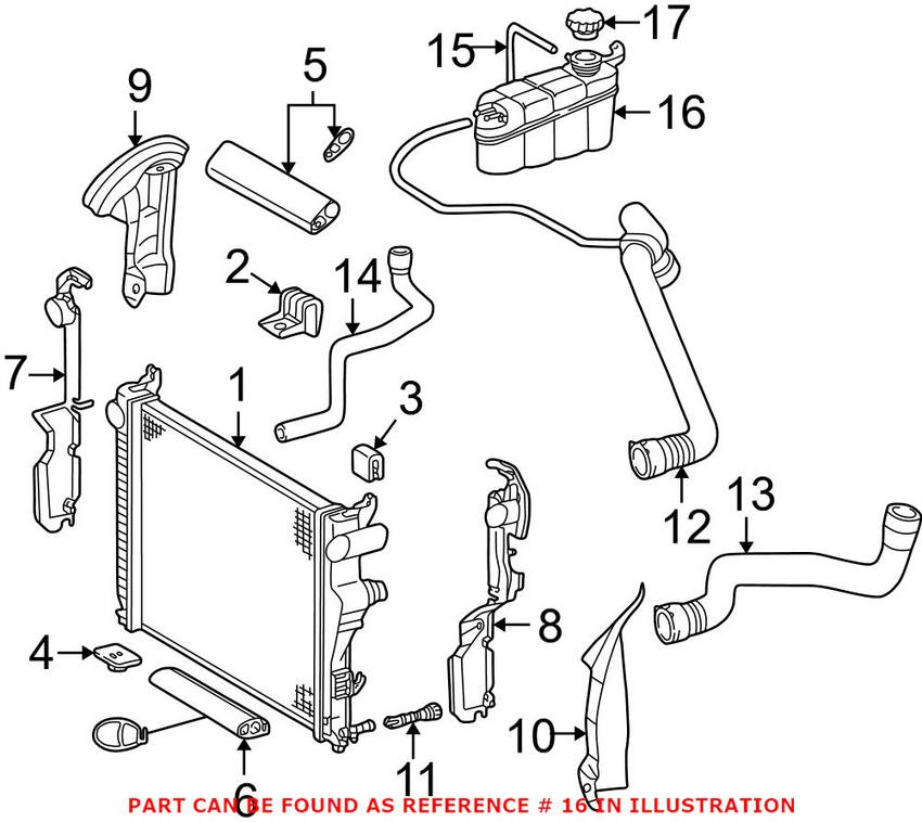 Mercedes Expansion Tank 2205000149