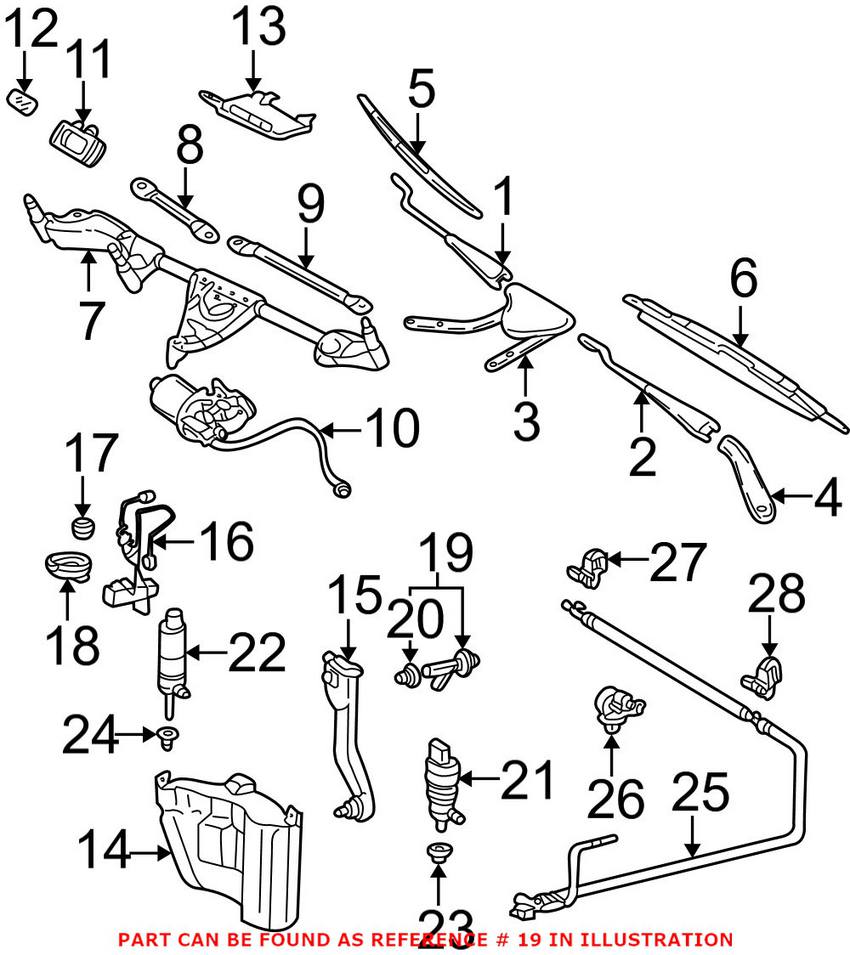 Mercedes Washer Fluid Level Sensor 2205400045