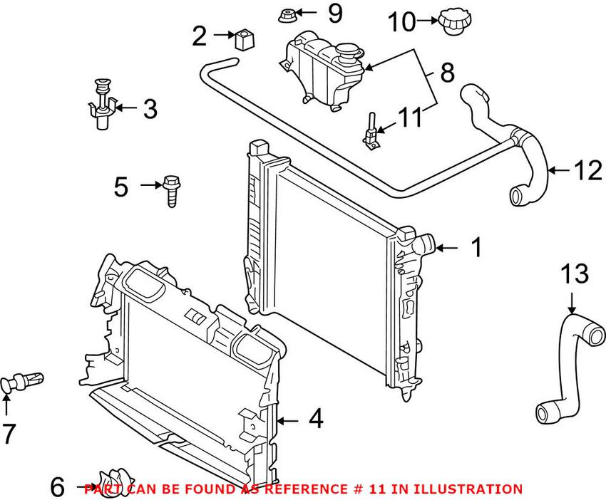 Mercedes Engine Coolant Level Sensor 2205450024