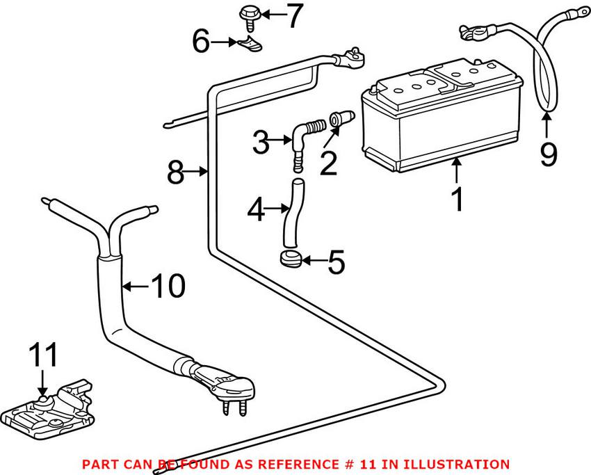 Mercedes Battery Cable Junction Block (Positive) 2205460641