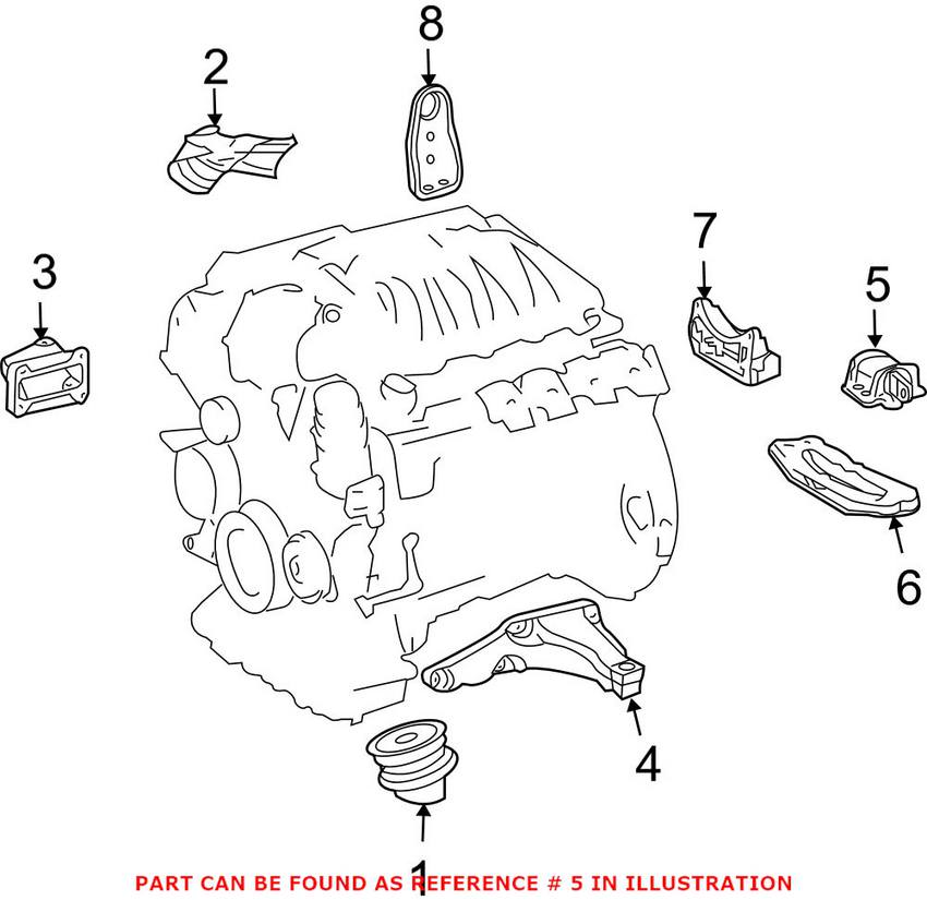 Mercedes Auto Trans Mount 2212400918