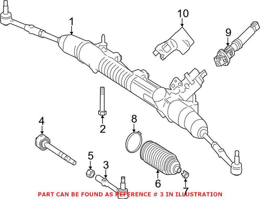 Mercedes Tie Rod End - Front Passenger Side Outer 2213303403