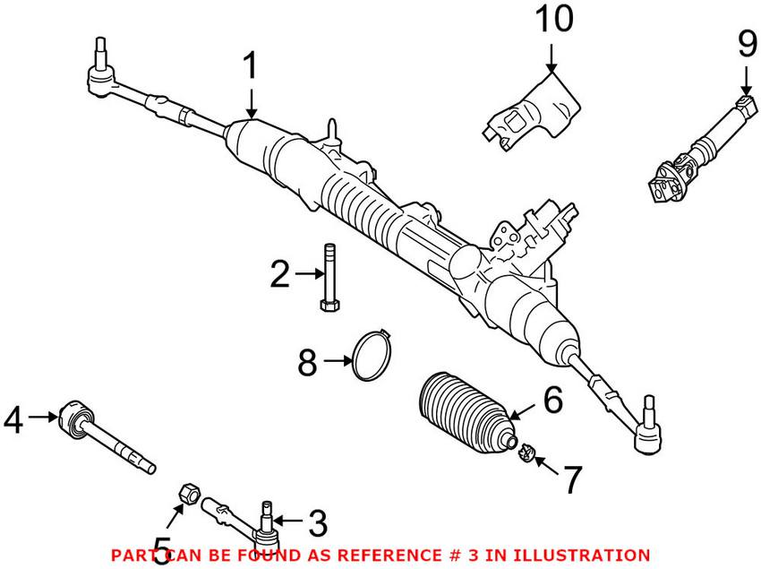 Mercedes Tie Rod End - Front Outer 2213303903