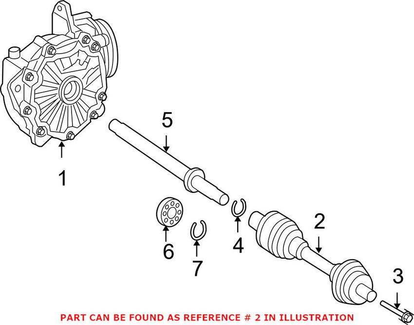 Mercedes CV Axle Assembly - Front Driver Side 221330630080