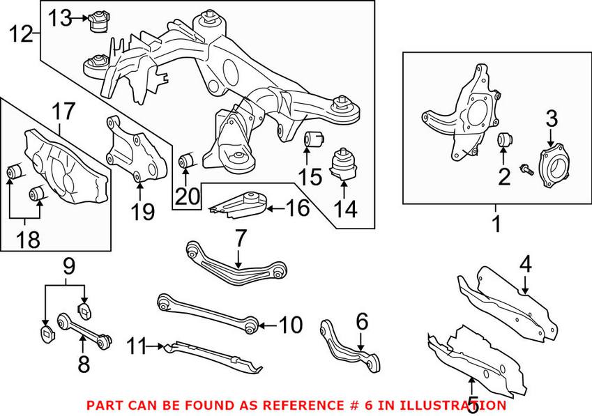 Mercedes Torque Arm - Rear 2213500606