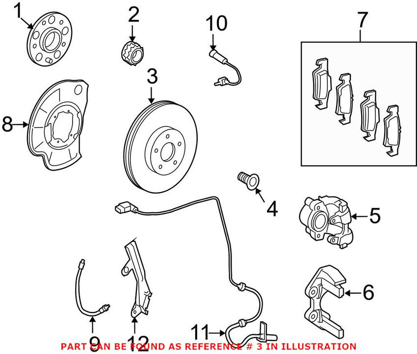 Mercedes Disc Brake Rotor - Rear (365mm)