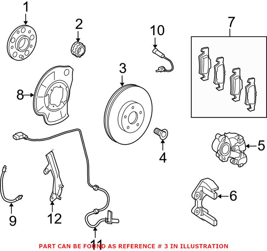 Mercedes Disc Brake Rotor - Rear (300mm)