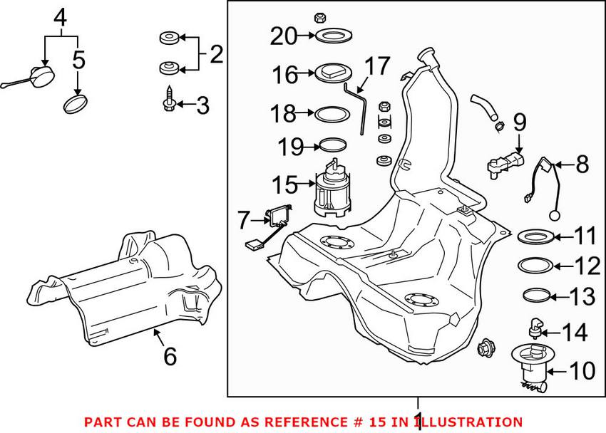 Mercedes Fuel Pump and Sender Assembly 2214706494