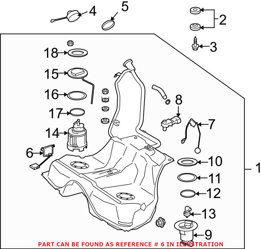 Mercedes Fuel Tank Sending Unit - Passenger Right 2215420017