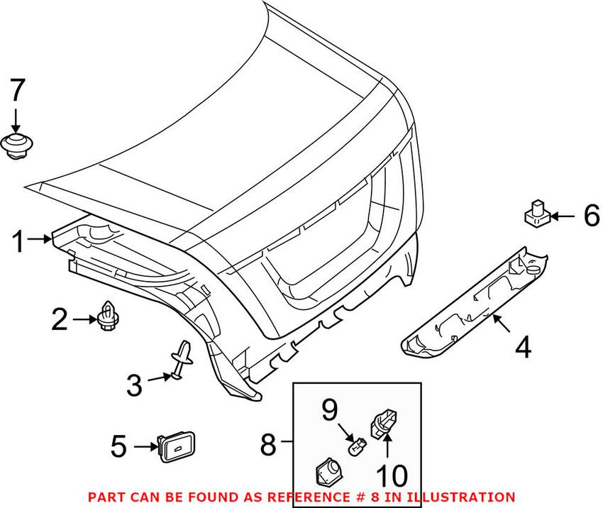 Mercedes Cargo Area Light - Rear 221820210164