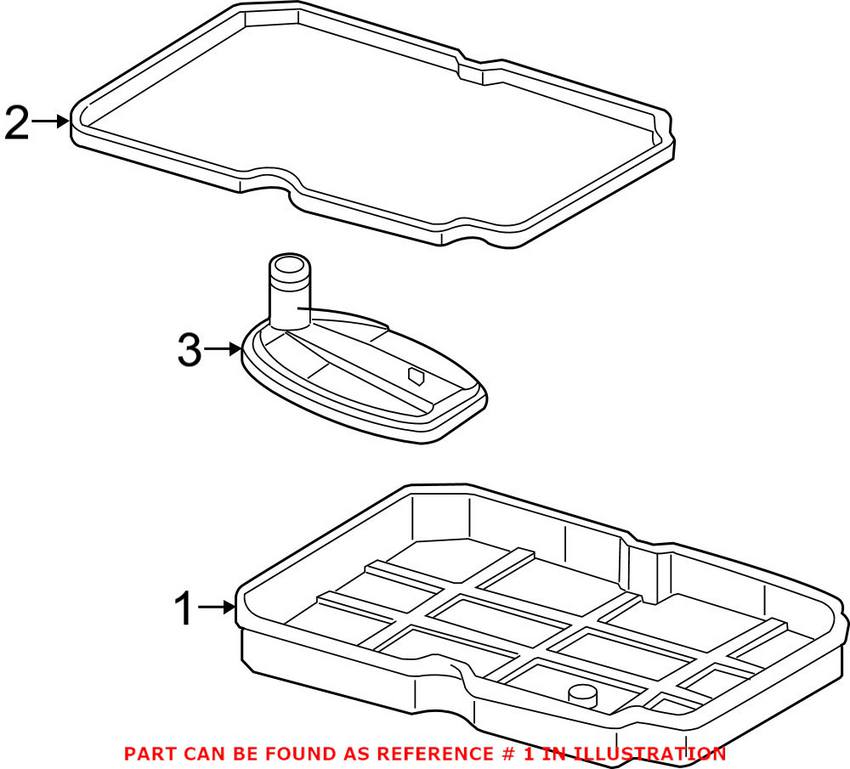 Mercedes Automatic Transmission Oil Pan 2222700512