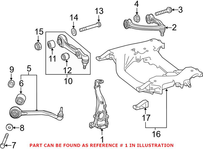 Mercedes Steering Knuckle - Front Passenger Right 2223322001