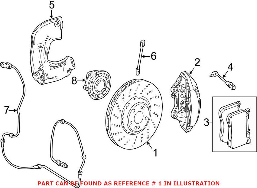 Mercedes Disc Brake Rotor - Front