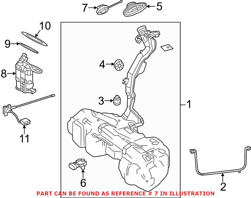 Mercedes Gas Cap 2224700405