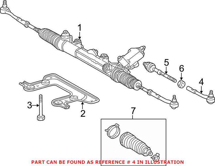 Mercedes Tie Rod End - Front Outer 2303300403