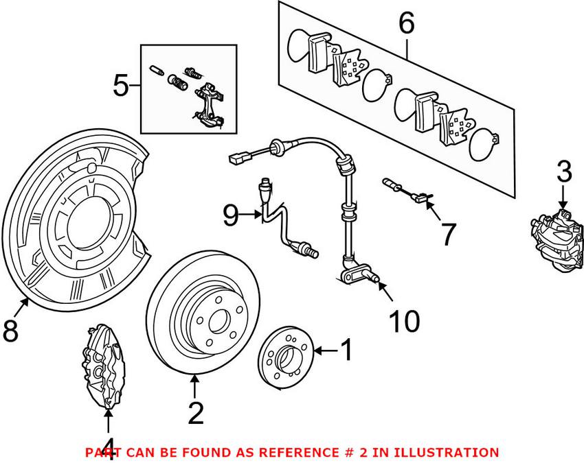 Mercedes Disc Brake Rotor - Rear (330mm)