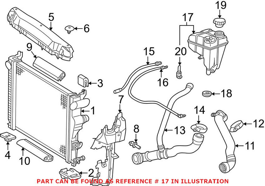 Mercedes Expansion Tank 2305000149