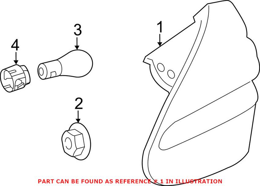 Mercedes Tail Light Assembly - Driver Side 2308201164