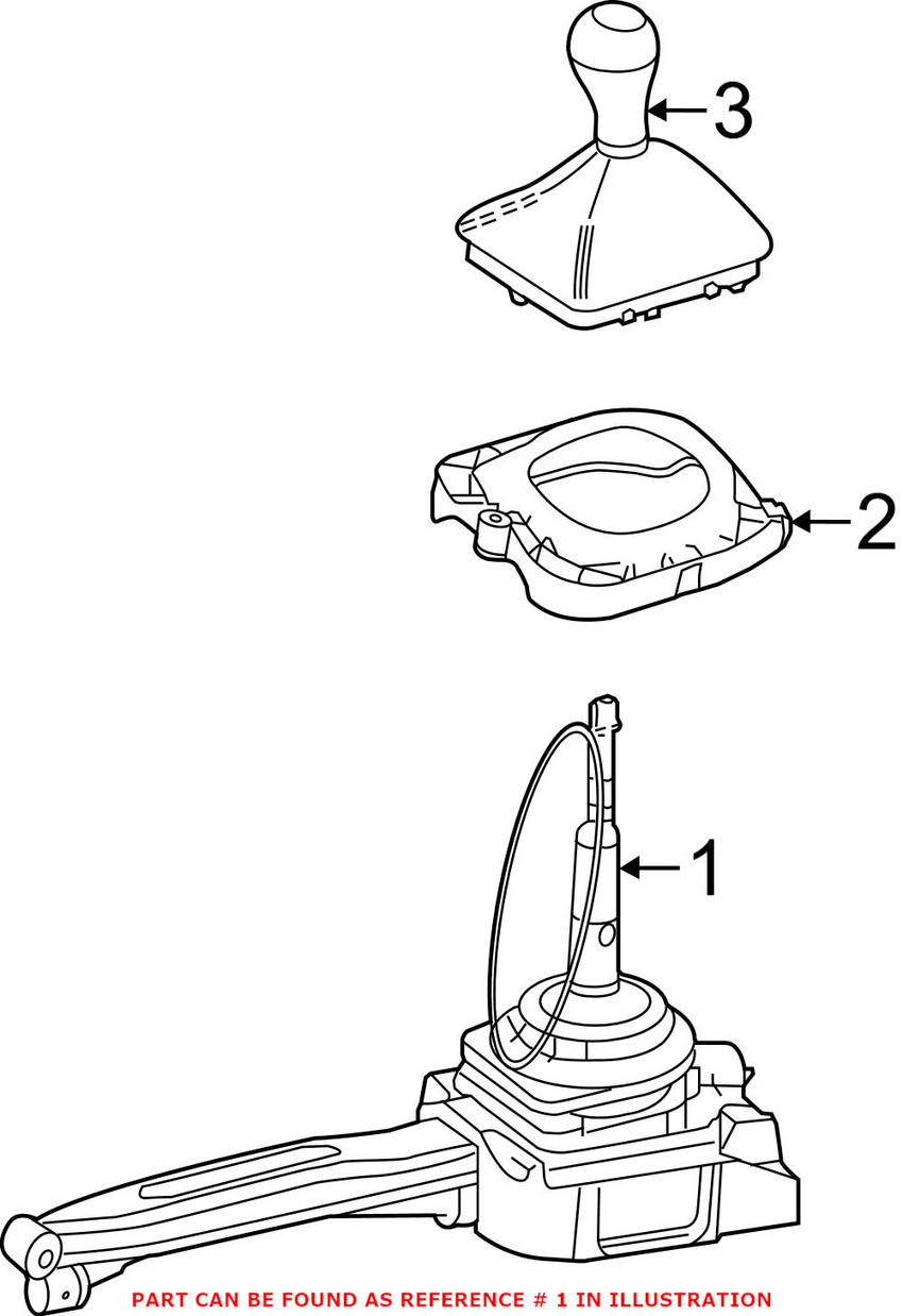 Mercedes Automatic Transmission Shift Lever 2312670200