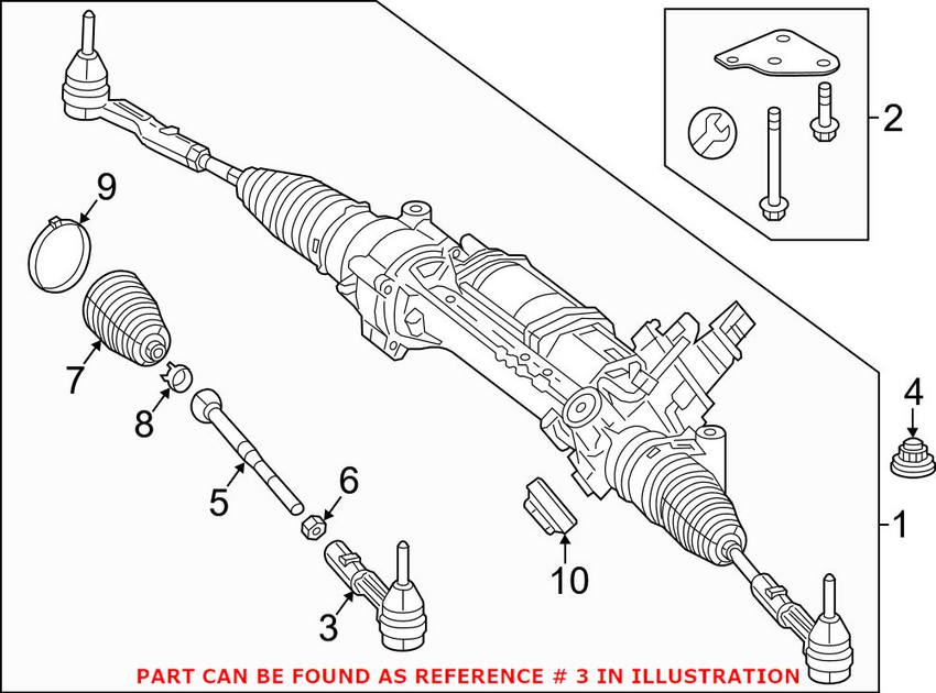 Mercedes Tie Rod End - Front Outer 2313301100