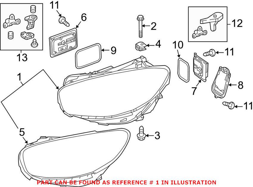 Mercedes Headlight - Front Passenger Right 2319068200