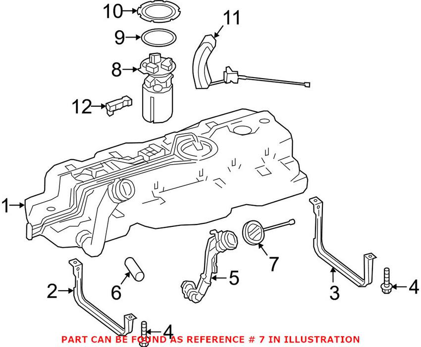 Mercedes Fuel Tank Cap 2404700505