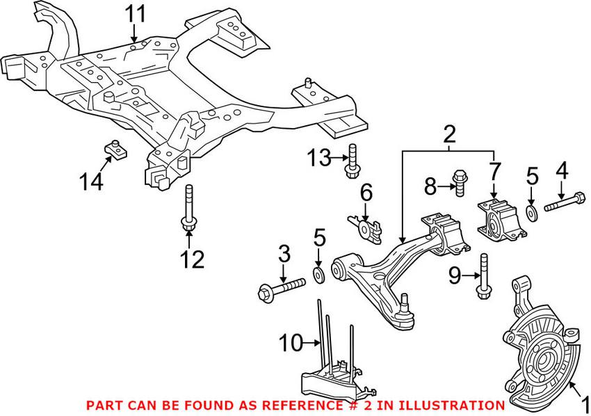 Mercedes Control Arm - Front Driver Side Lower 2463304700