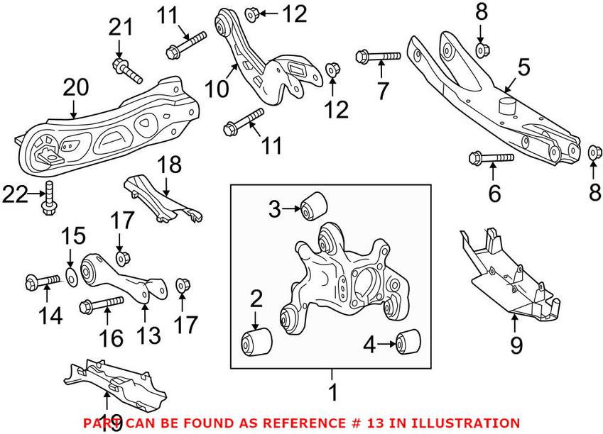 Mercedes Suspension Track Bar - Rear 2463500053