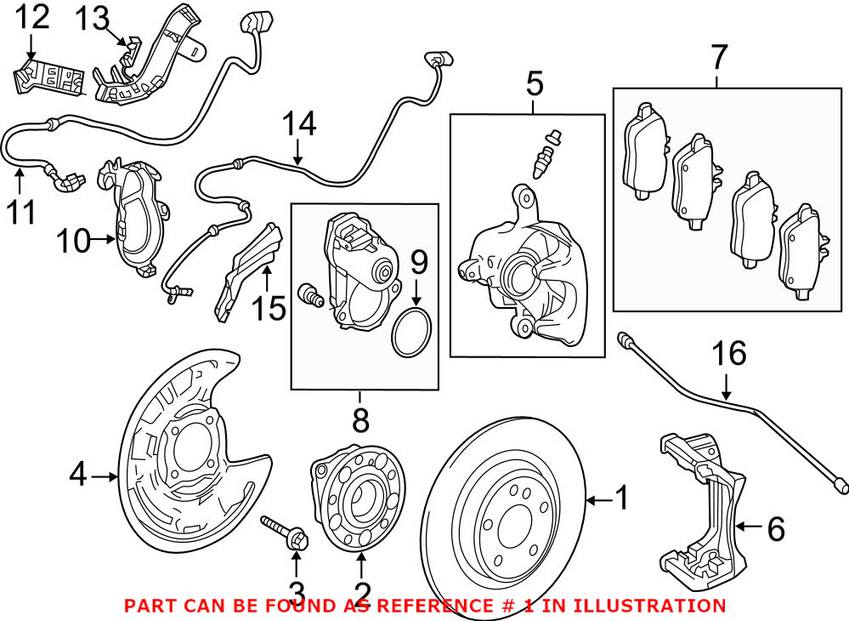 Mercedes Disc Brake Rotor - Rear