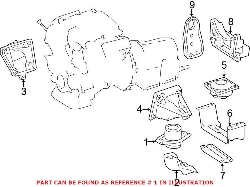 Mercedes Engine Mount 2512404017