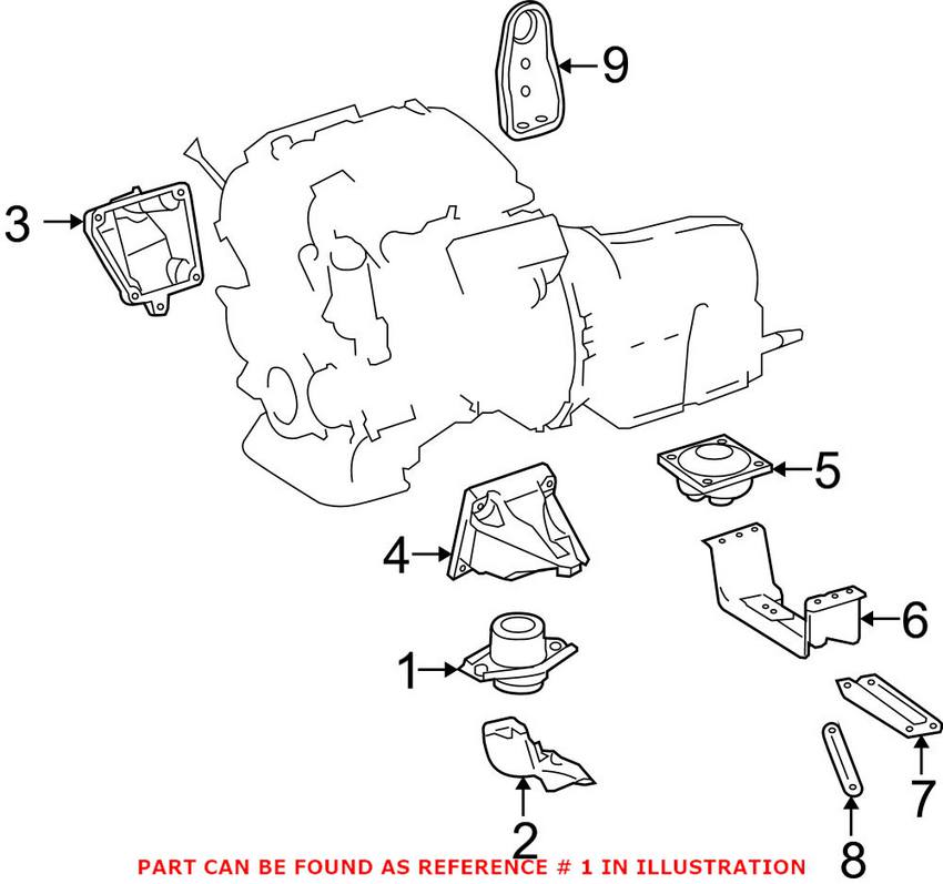 Mercedes Engine Mount 2512404717