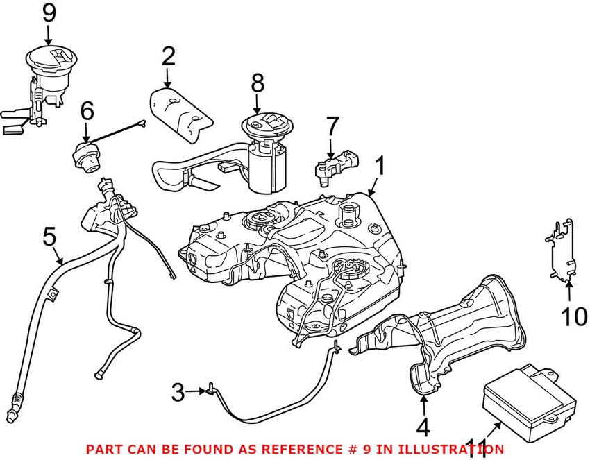 Mercedes Fuel Level Sender (w/ Filter) 2514700090