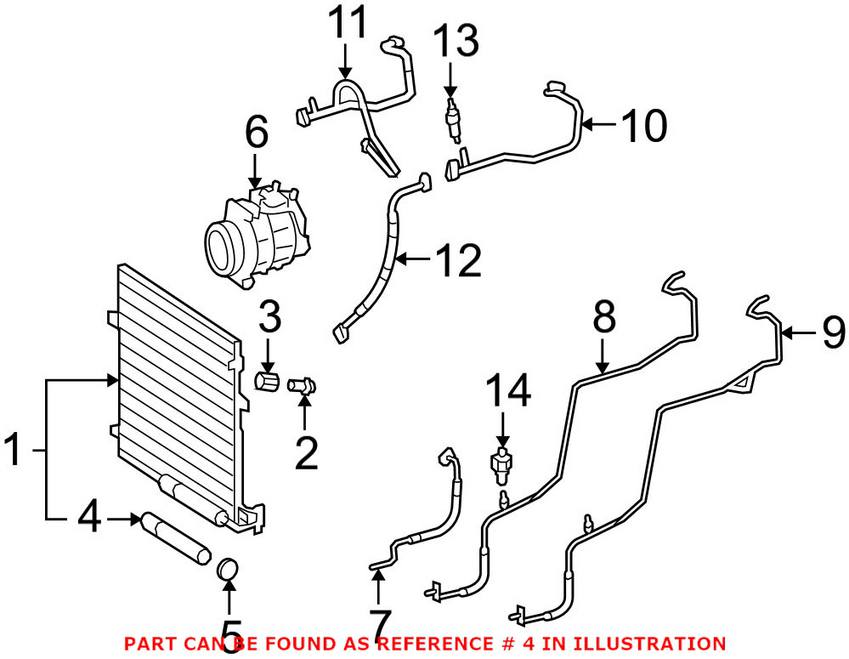 Mercedes A/C Receiver Drier 2518350047