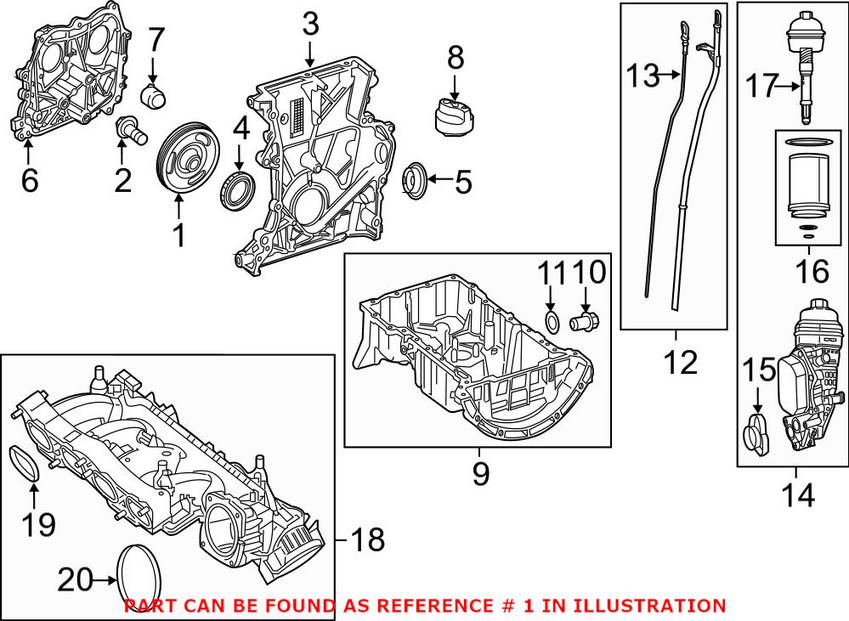 Mercedes Engine Crankshaft Pulley 2700300503