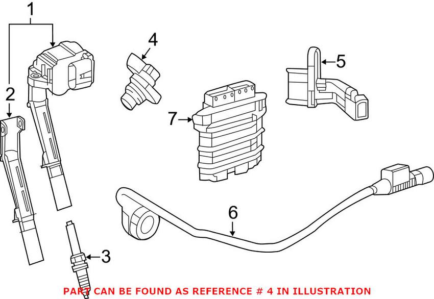 Mercedes Engine Camshaft Position Sensor 2709050400