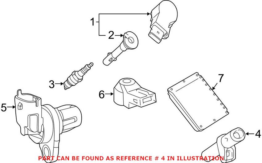 Mercedes Crankshaft Position Sensor 2709050600