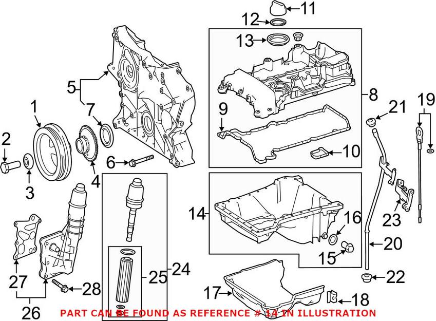 Mercedes Engine Oil Pan 2710101713